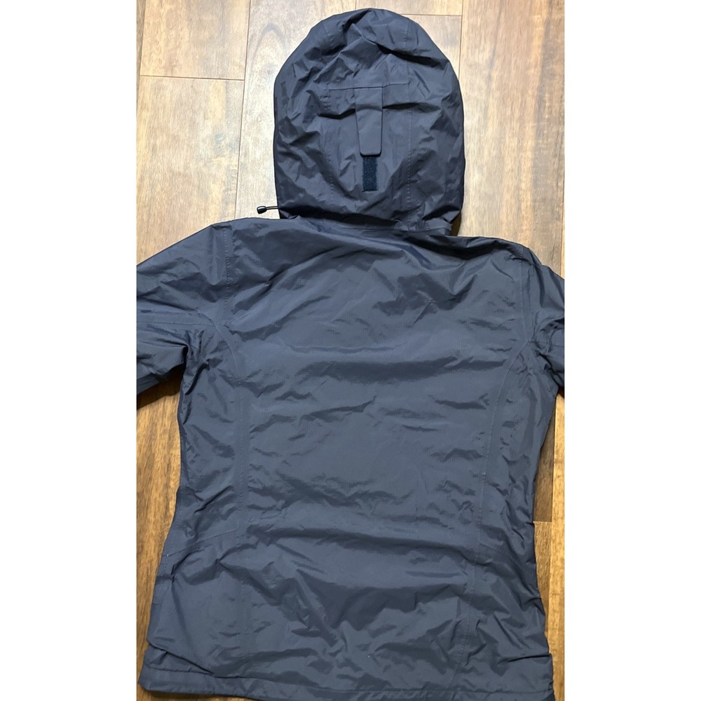 COLUMBIA Watertight Omni-Tech Waterproof Blue Hoodie Rain Jacket Womens M - Picture 7 of 11